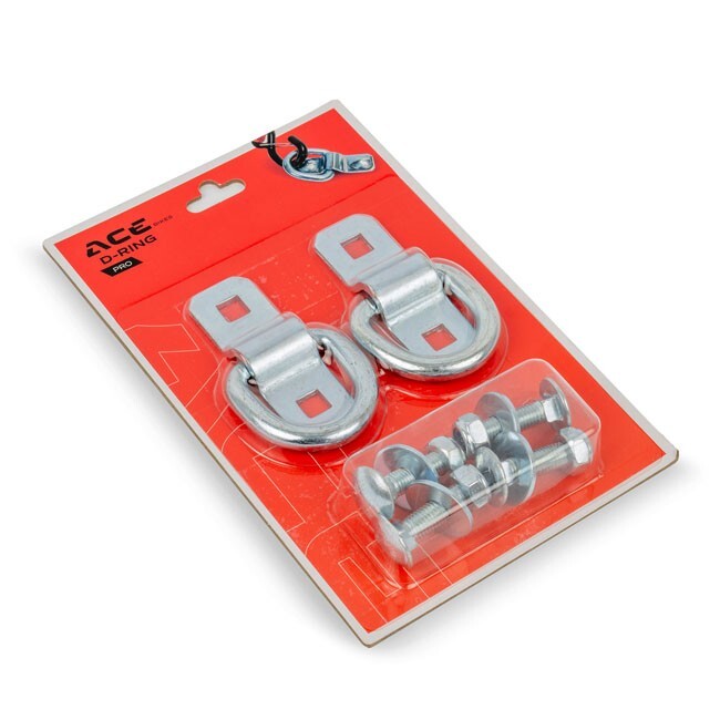 Acebikes D Ring Pro Motorcycle Mounting Point Set for Tie-Down Straps