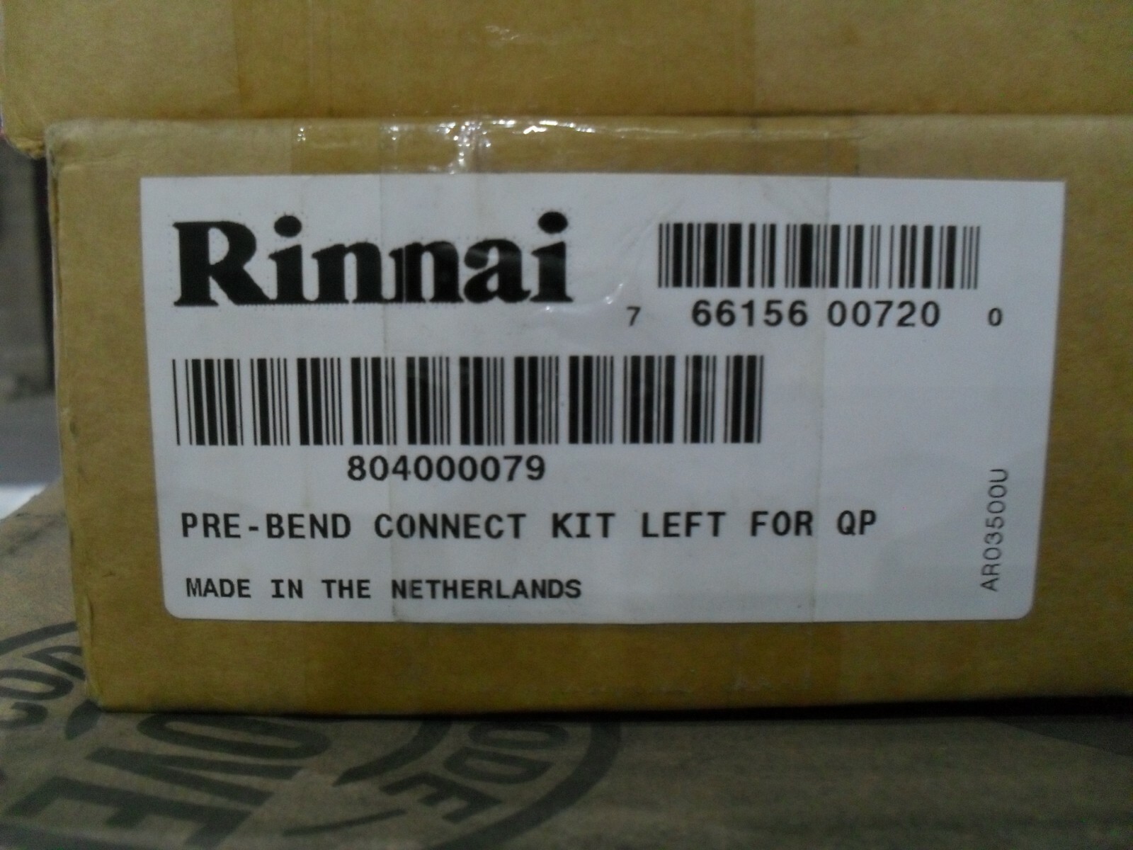 Rinnai 804000079 Pre-bend connection kit Left for Q premier