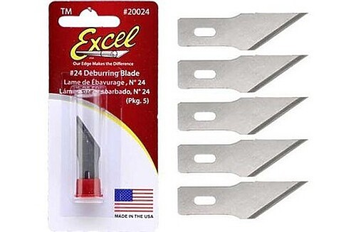 Excel #24 Deburring Blade - Hobby and Plastic Model Cutting Blades - #20024
