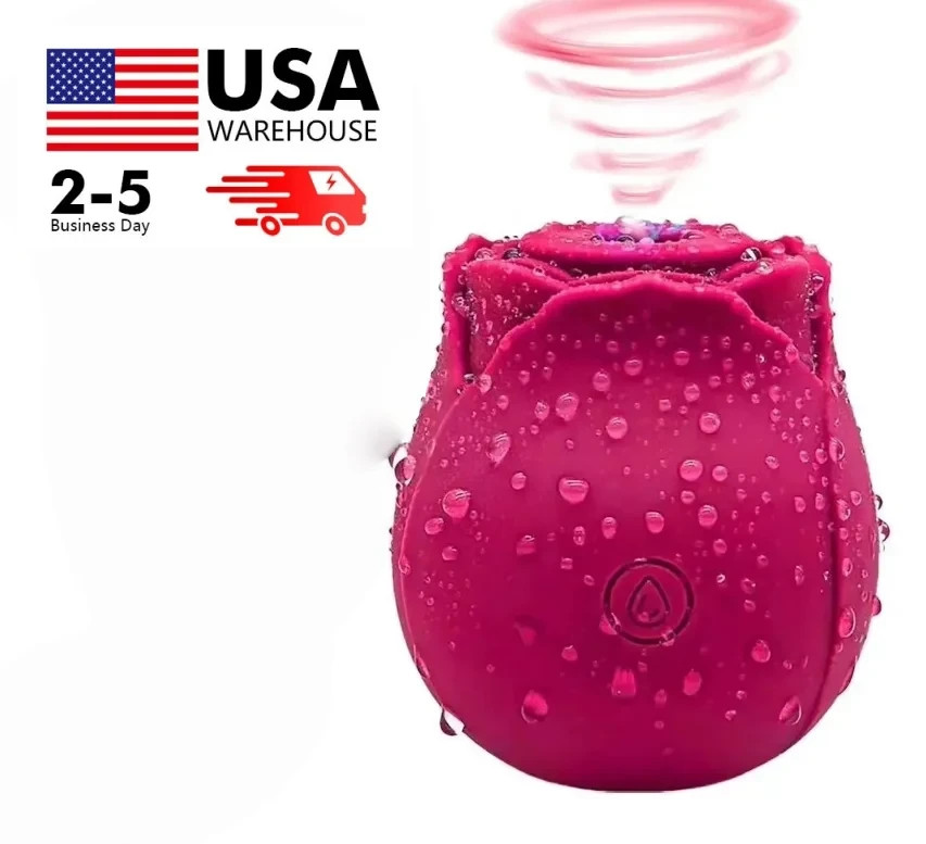 10-speed Rose Vibrator G-spot Dildo Clitoral Sucking For Women Sex Toys