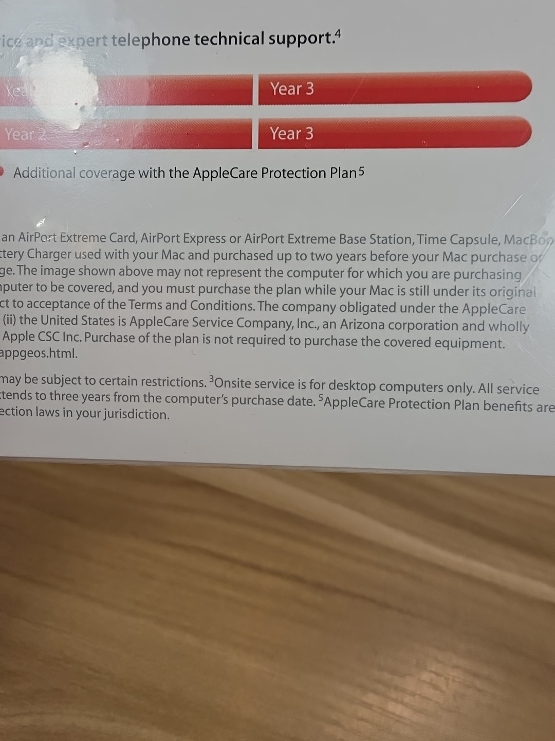 AppleCare Protection Plan * NEW SEALED