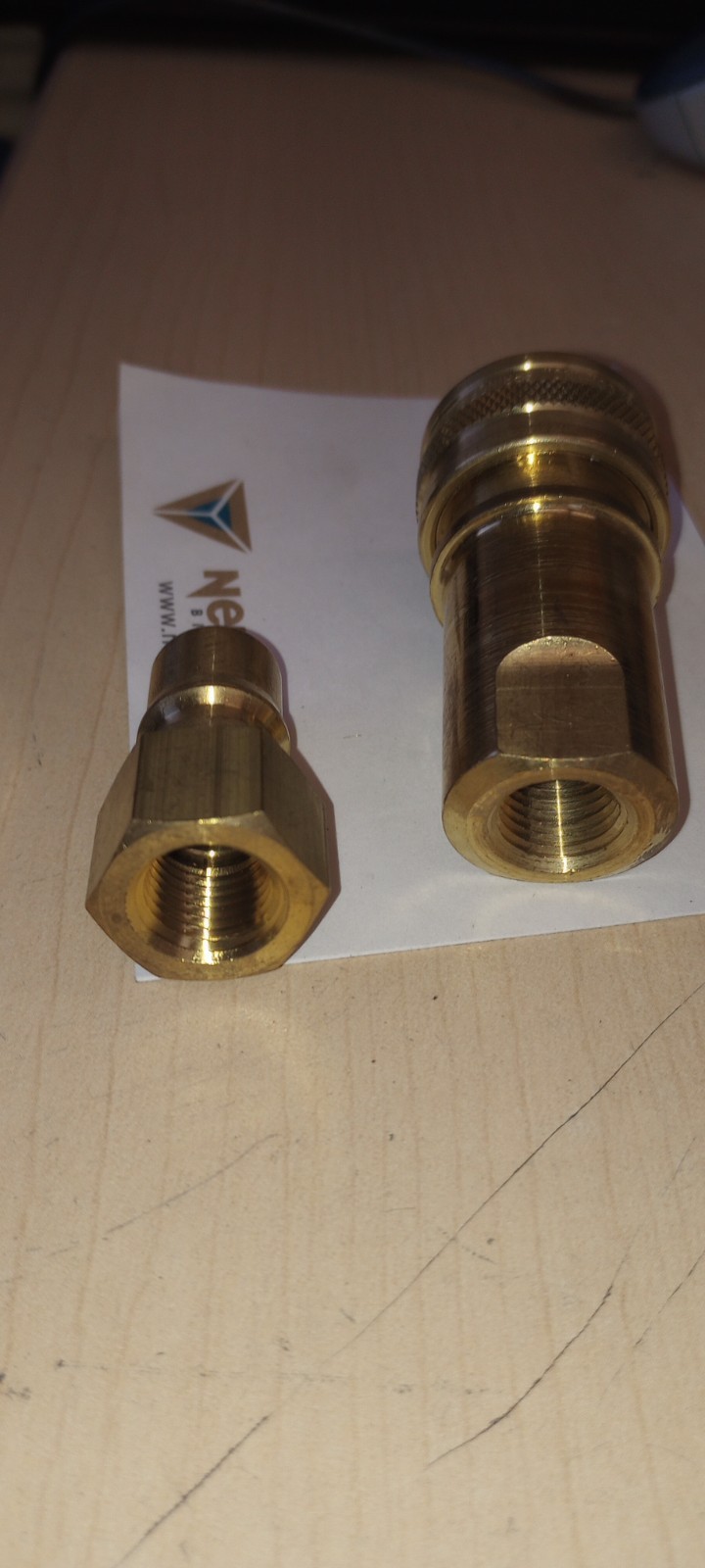 Foster H2B K2B Carpet Cleaning 1/4" Brass Quick Disconnect Hose Wand extractor