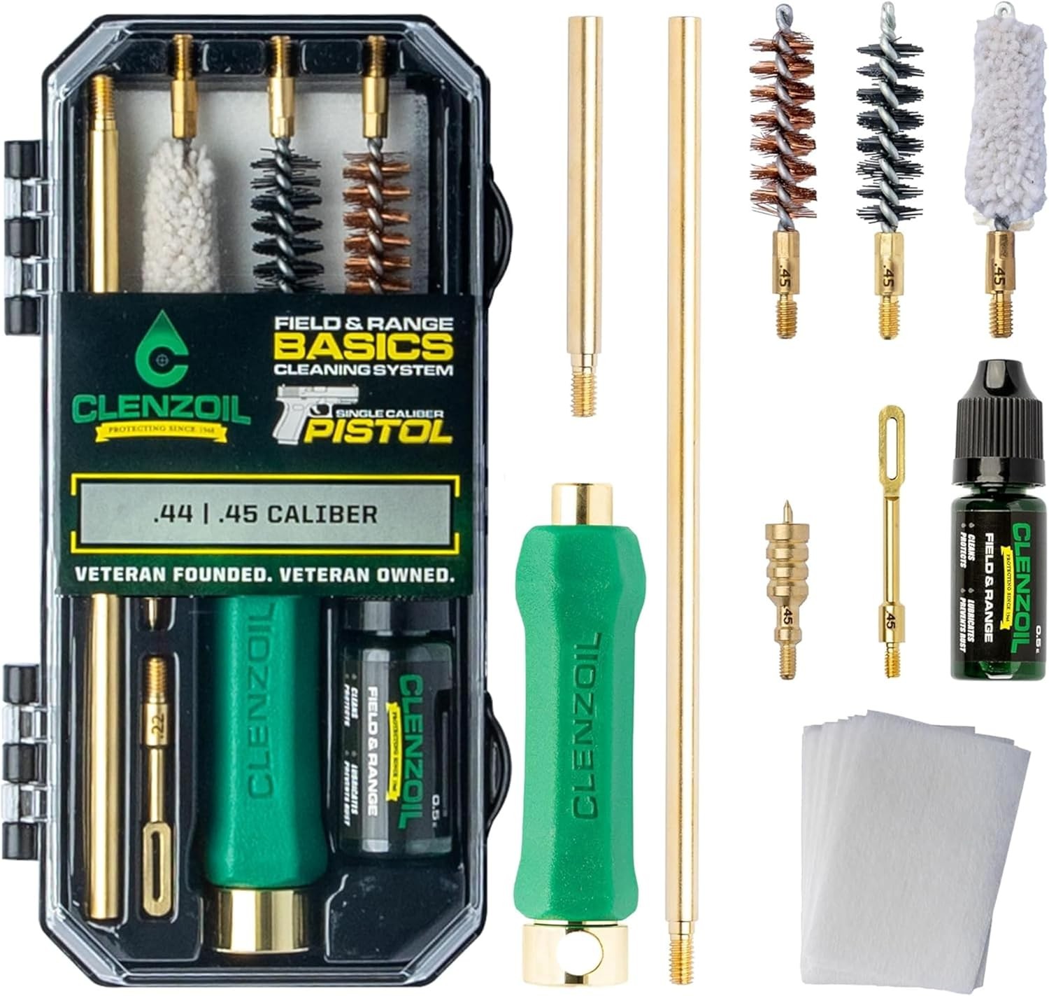 Field & Range Pistol Basics Cleaning Kit Multi-Caliber Handgun Cleaning Set