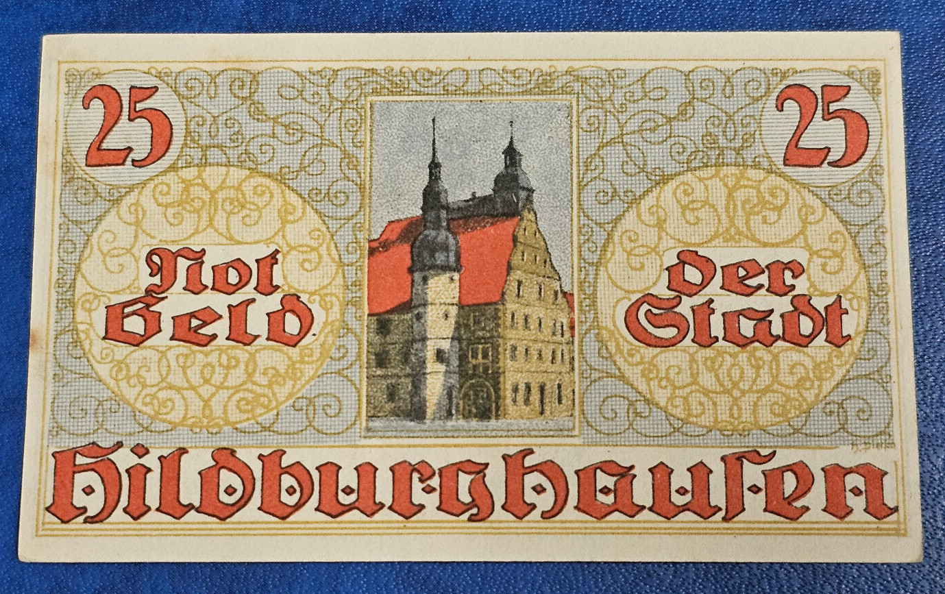 HILDBURGHAUSEN NOTGELD 25 PFENNIG 1921 EMERGENCY MONEY GERMANY [🇩🇪35403]