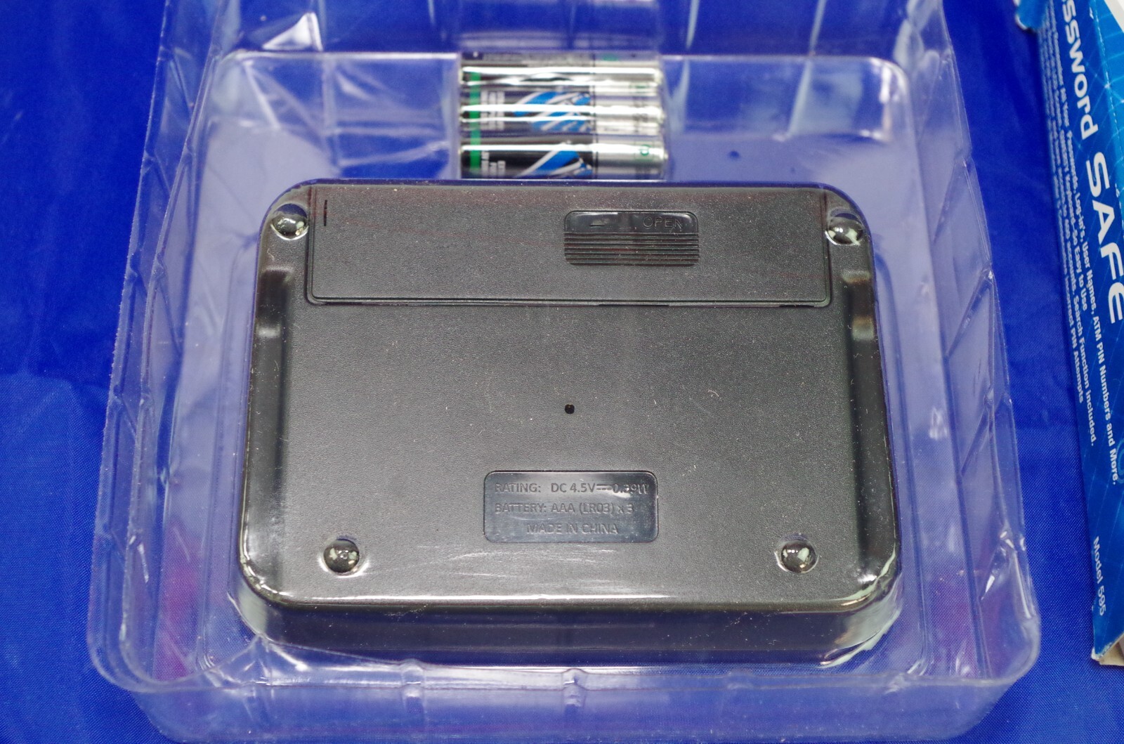 Password Keeper Safe Vault Model #595 Password Organizer - Password Logbook
