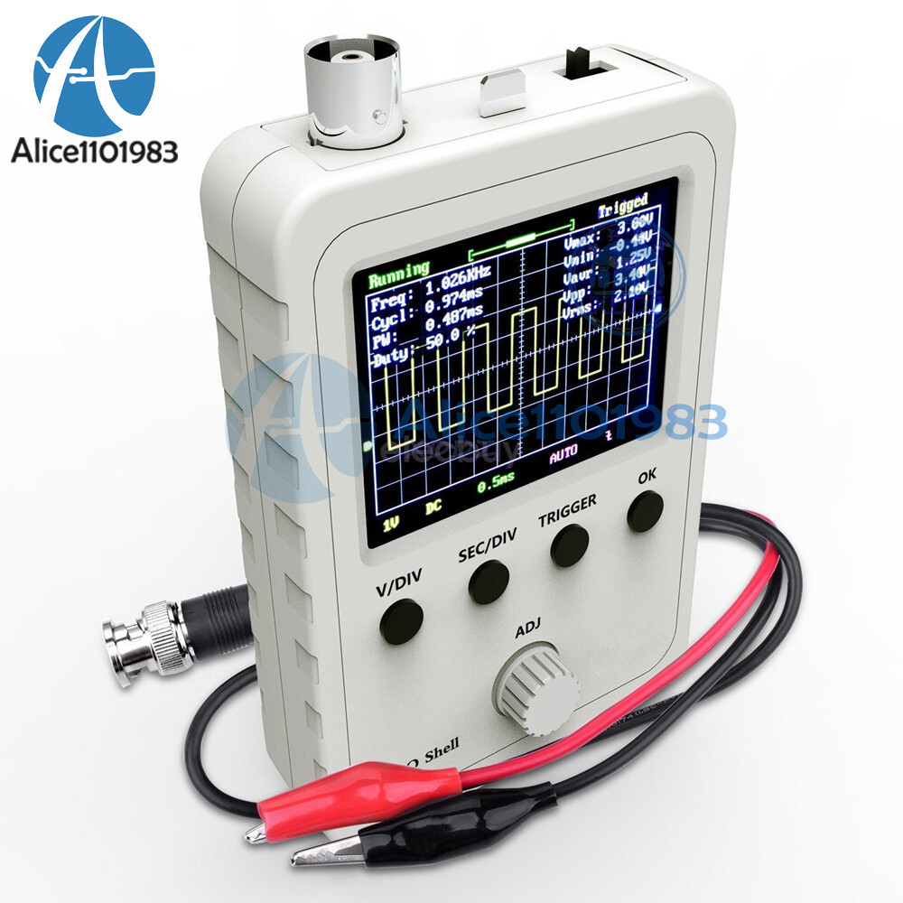 Assembled Digital Oscilloscope 2.4 inch LCD Display with Probe Clip