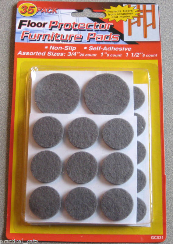 35 Strong Adhesive Felt Table/Chair Leg Furniture Hardwood Floor Protector Pads