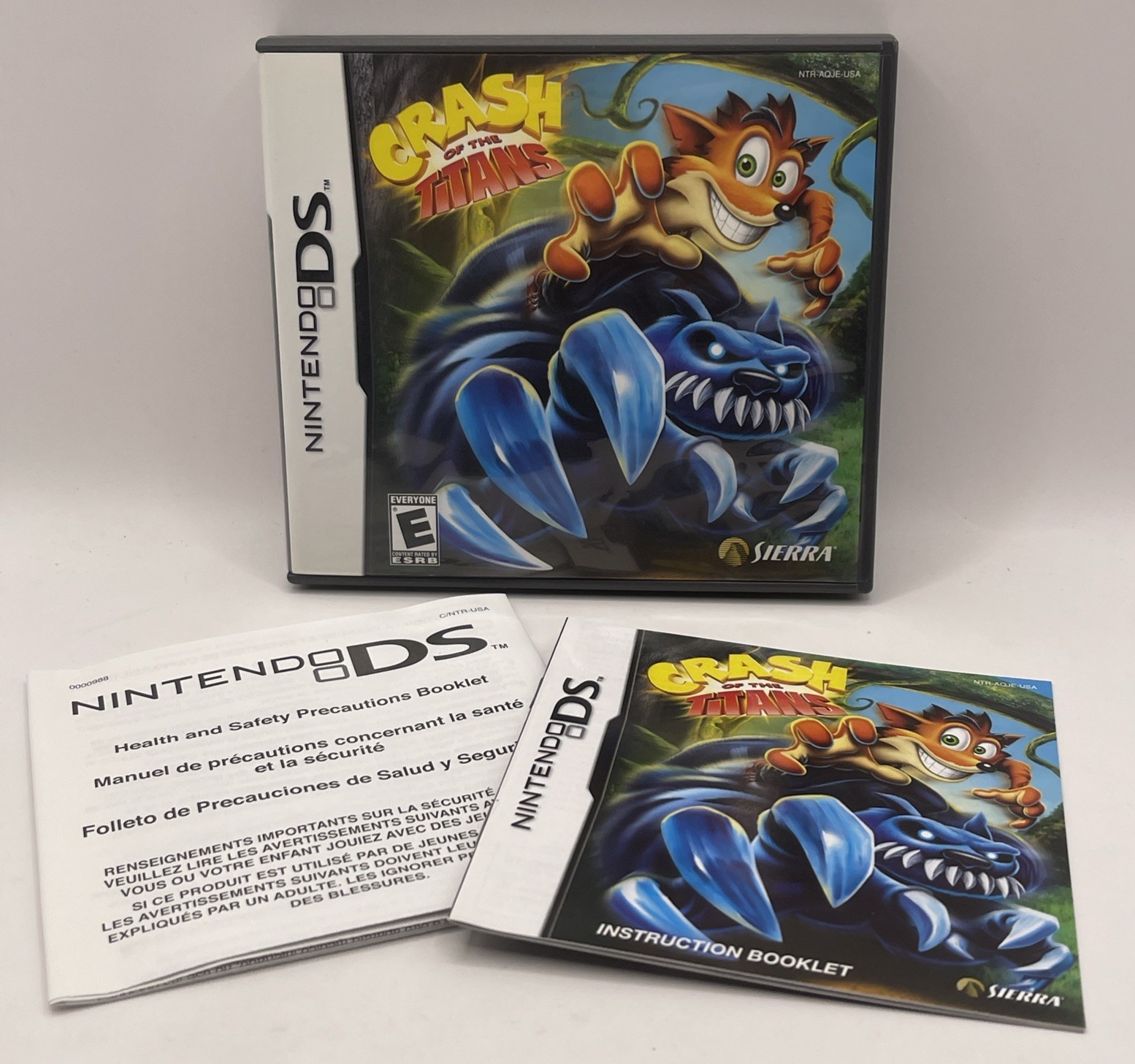 Crash of the Titans DS Nintendo DS Case & Manual Only No Game