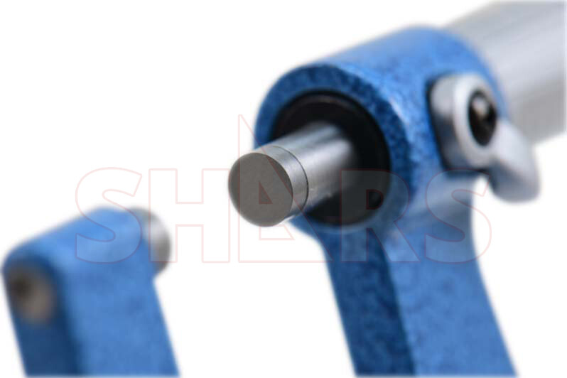 0 - 1" PRECISION DEEP THROAT MICROMETER CARBIDE .0001" 12" DEEP #}