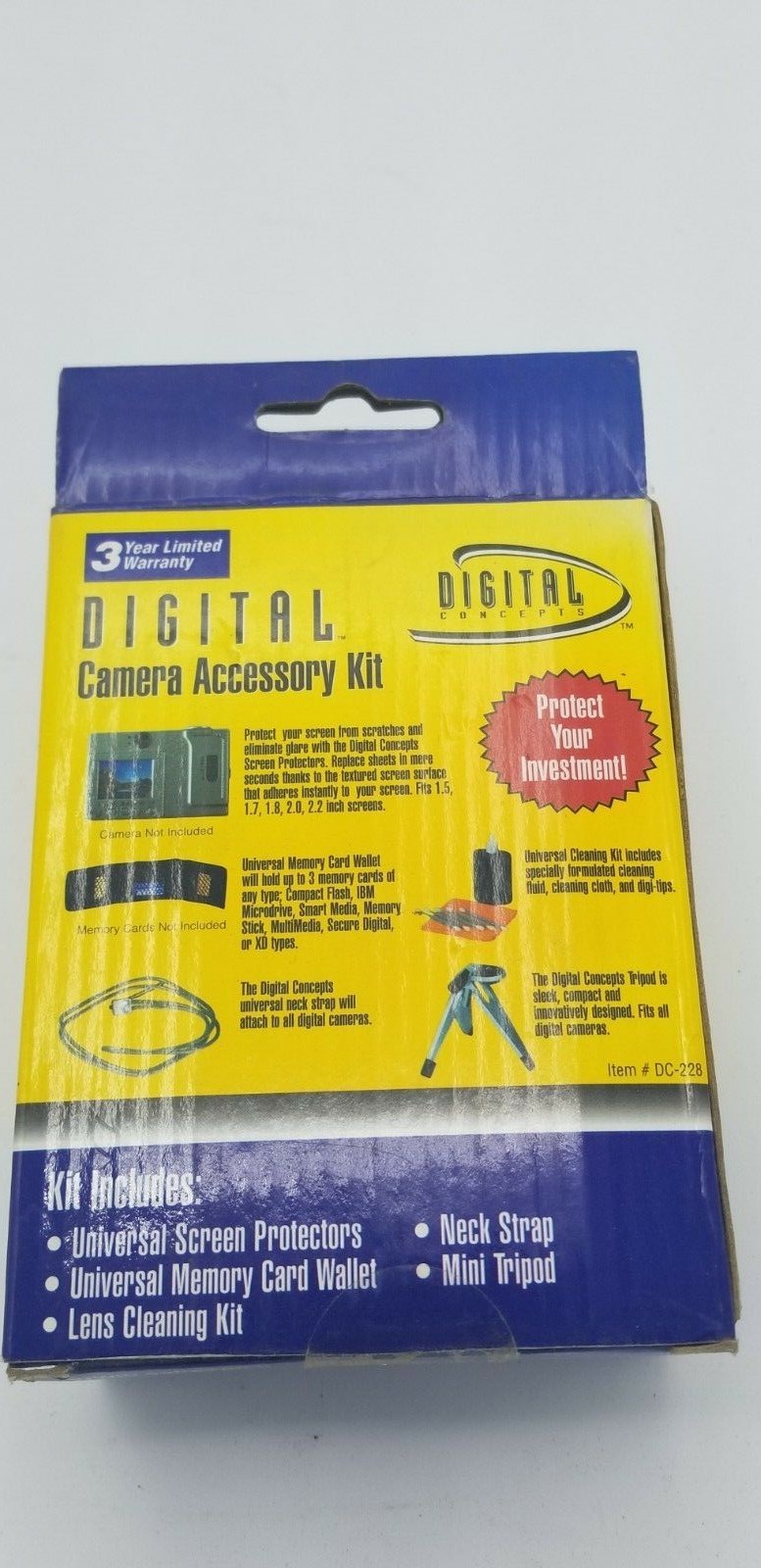 Digital Concept Digital Camera Accessory Kit, fits most digital Cameras