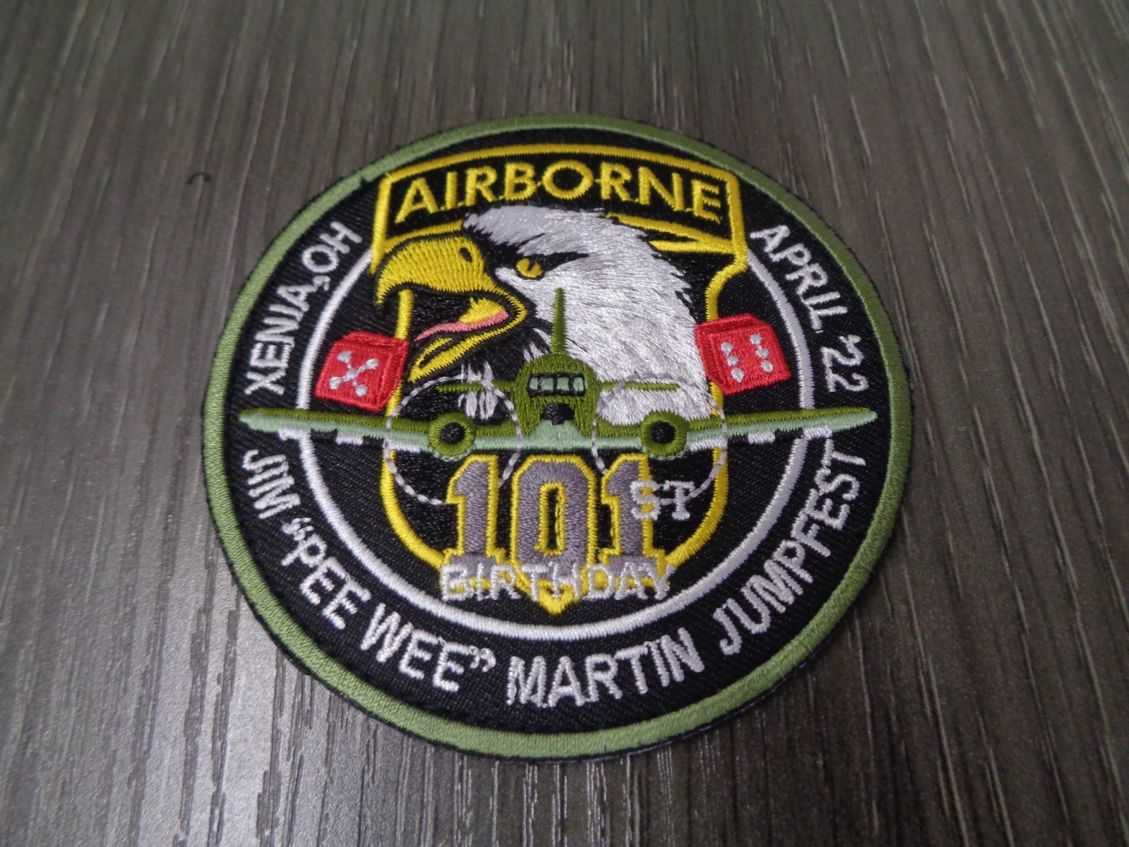 101ST AIRBORNE JIM PEE WEE MARTIN JUMP FESR SCREAMING EAGLES  HOOK  3.5”  NEW