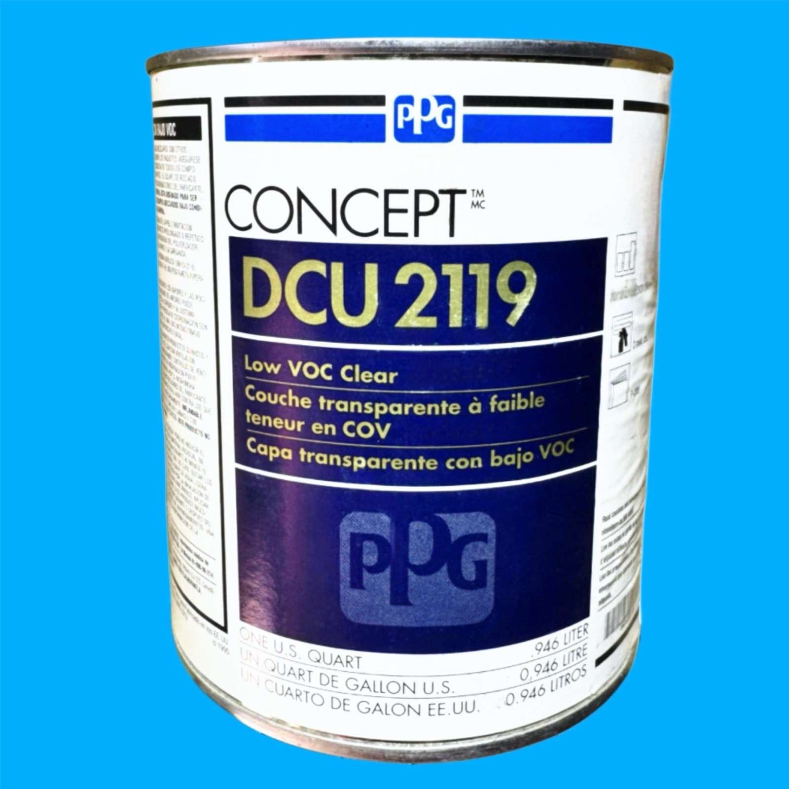 PPG CONCEPT ♦️DCU 2119 ♦️CLEARCOAT ♦️1 QUART♦️