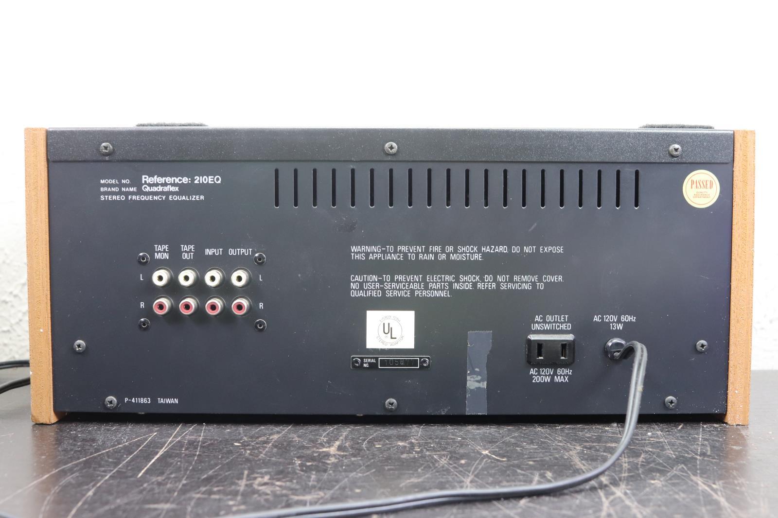 QUADRAFLEX Reference: 210EQ Equalizer 10-Band.
