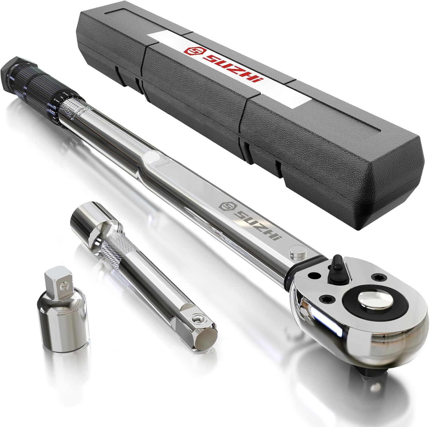 1/2-Inch Drive Click Torque Wrench Set 10-160Ft-Lb/13.6-217.1Nm, Garage Car & Mo