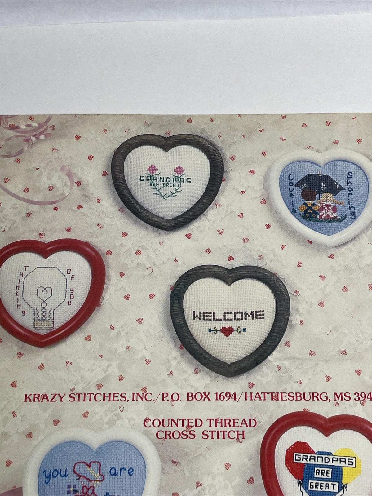 Krazy Stitches Loving Hearts Cross Stitch Pattern