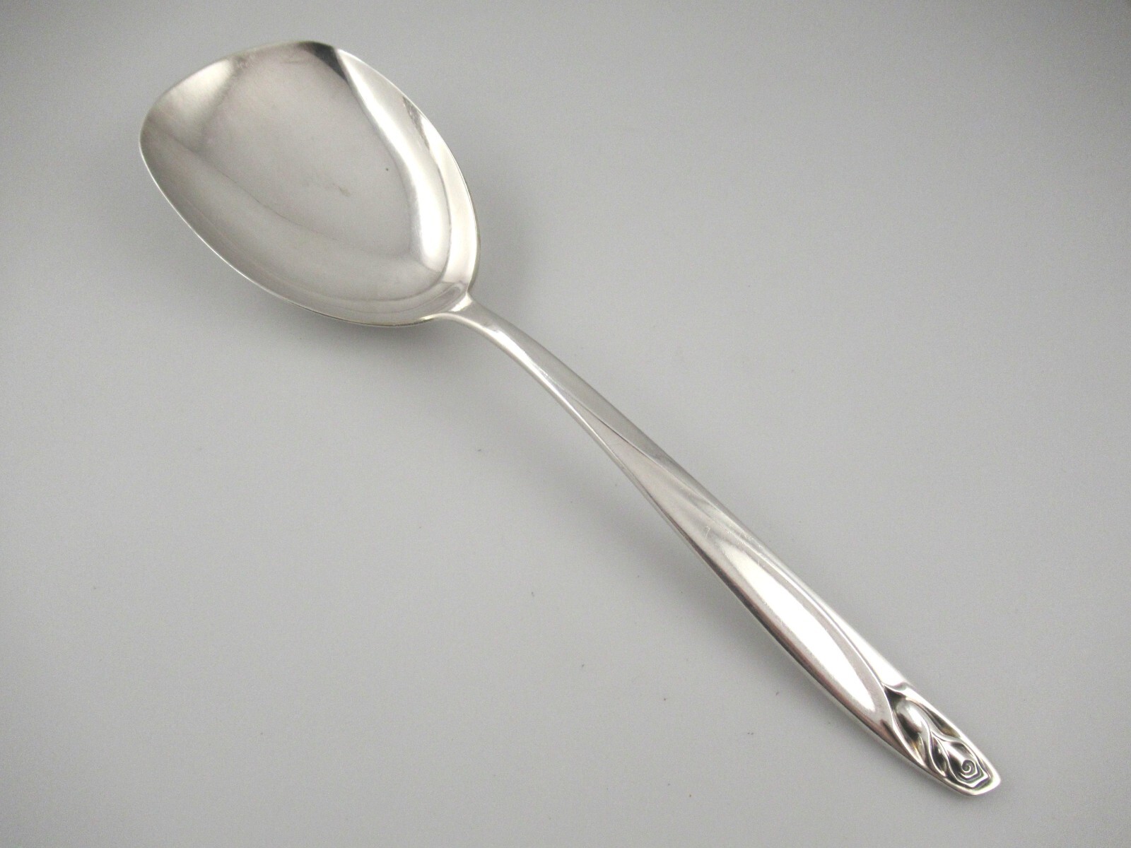 Casserole Spoon ANNIVERSARY ROSE International Silver Silverplate Flatware