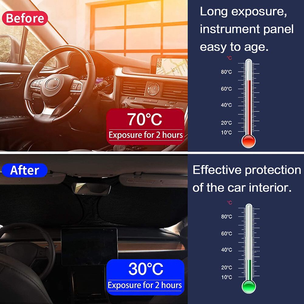 For Nissan Accessory Car Windshield Sun Shade Reflective UV Window Cover Visor