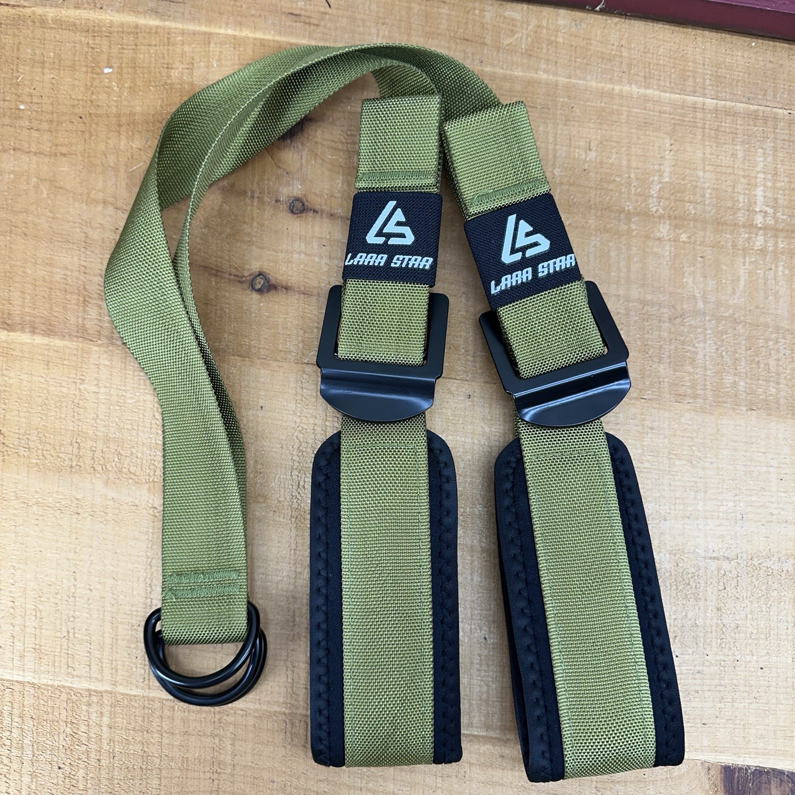 LARA STAR Tricep Rope Cable Attachment Adustable Length 12-27 Inch Army Tan