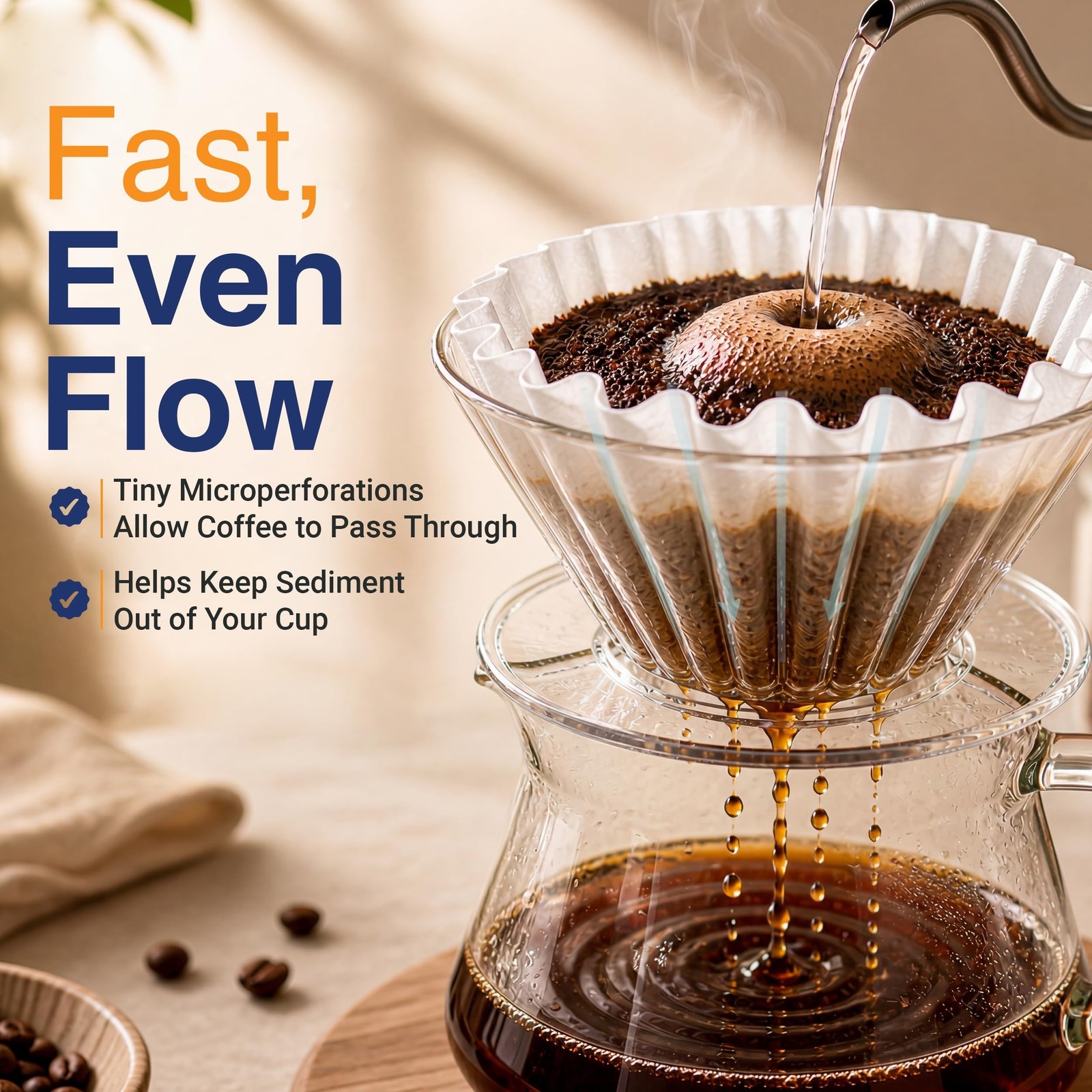 4 Cup Basket Coffee Filters (400, White) 400