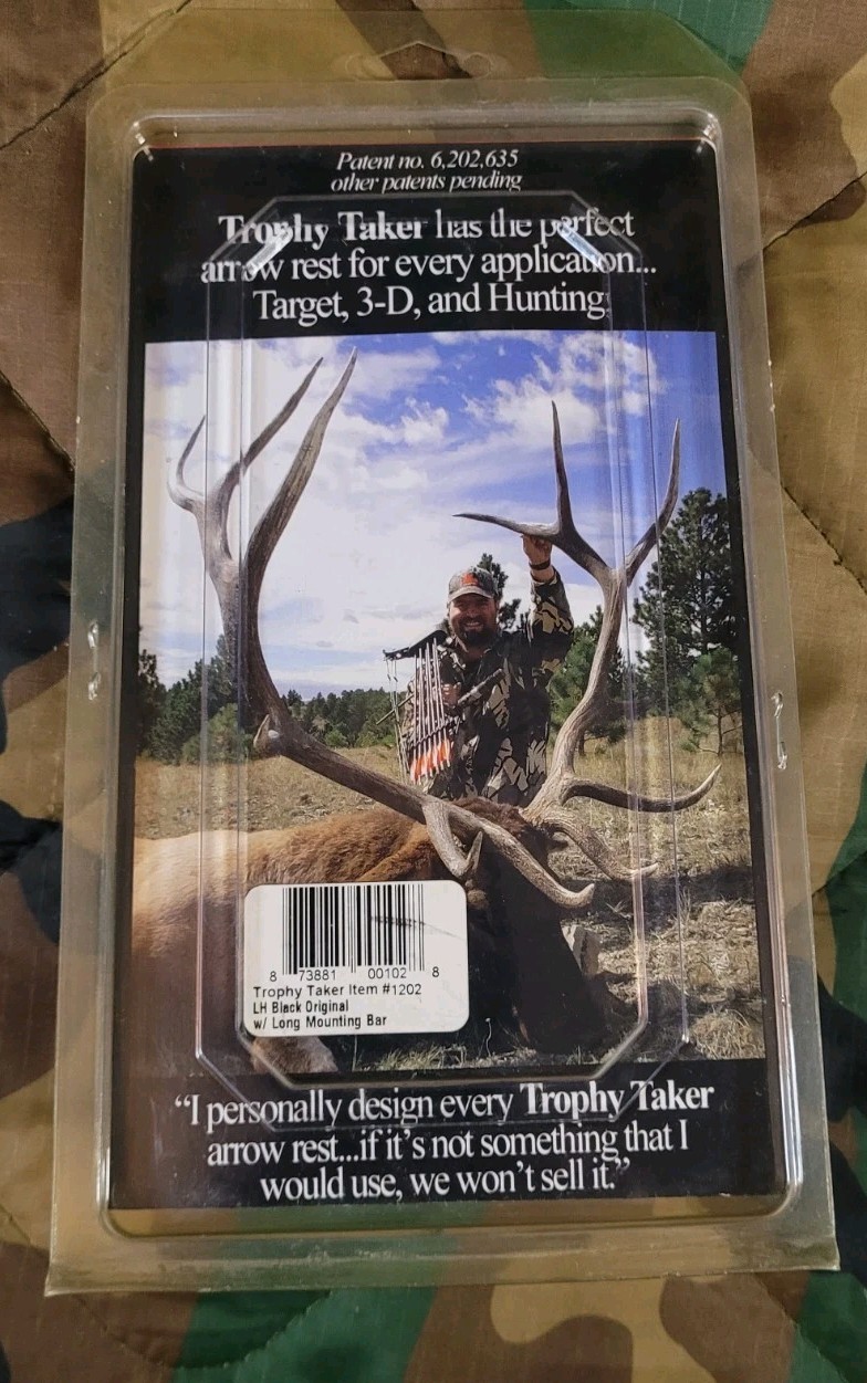 Trophy Taker Drop Away Arrow Rest Left Hand Black