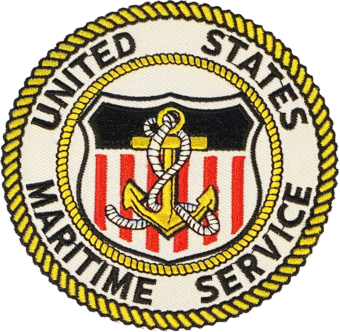 UNITED STATES MARITIME SERVICE PATCH: Without Eagle