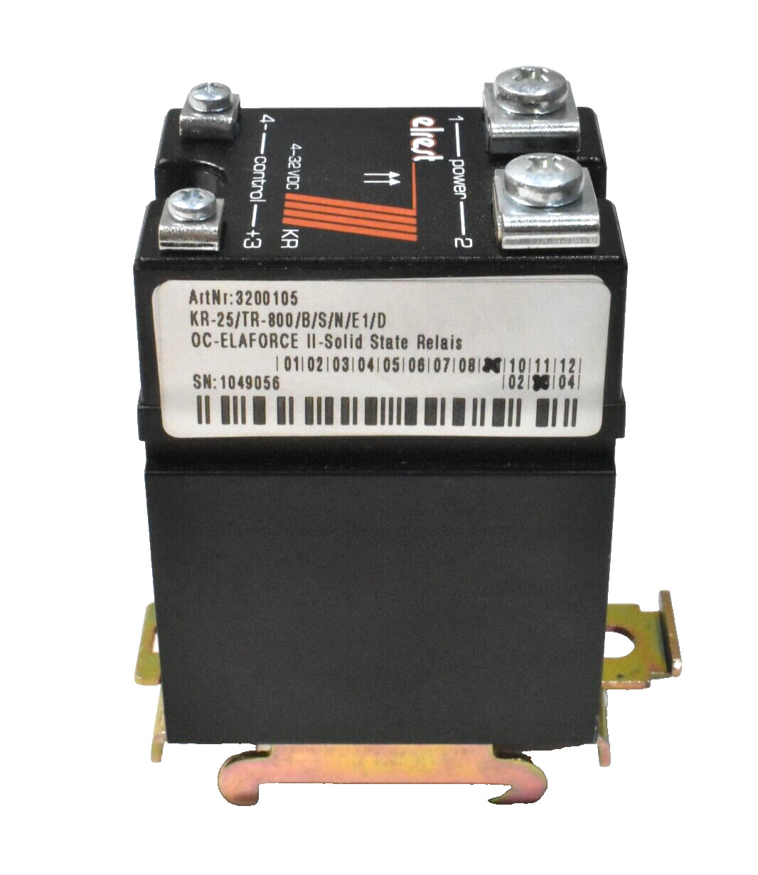 Elrest KR-25/TR-800/B/S/N/E1/D Solid State Relay OC-ELEFORCE II, 3200105 4-32VDC