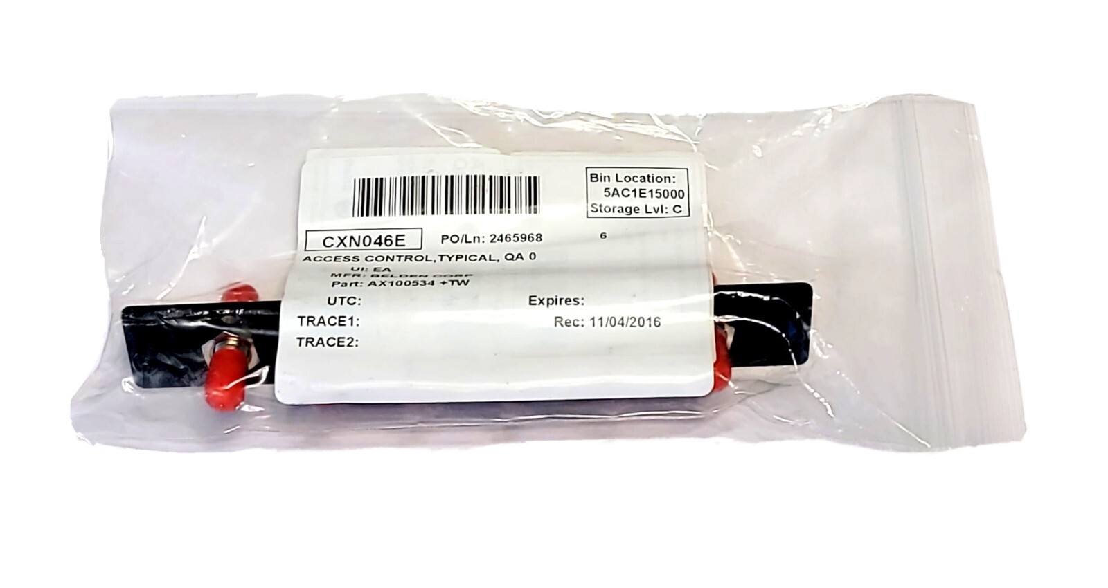 BELDEN AX100534, ADAP STRIP 6 ST SIMPLEX, BLACK, SM