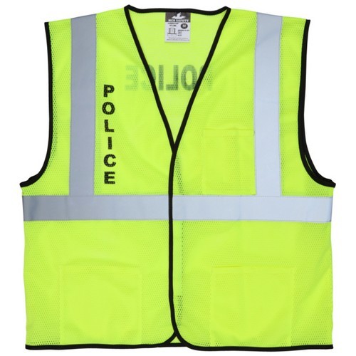 MCR Safety VCL2MLC Hi-Vis Reflective Lime Class 2 Safety Vest w/Mesh Fabric