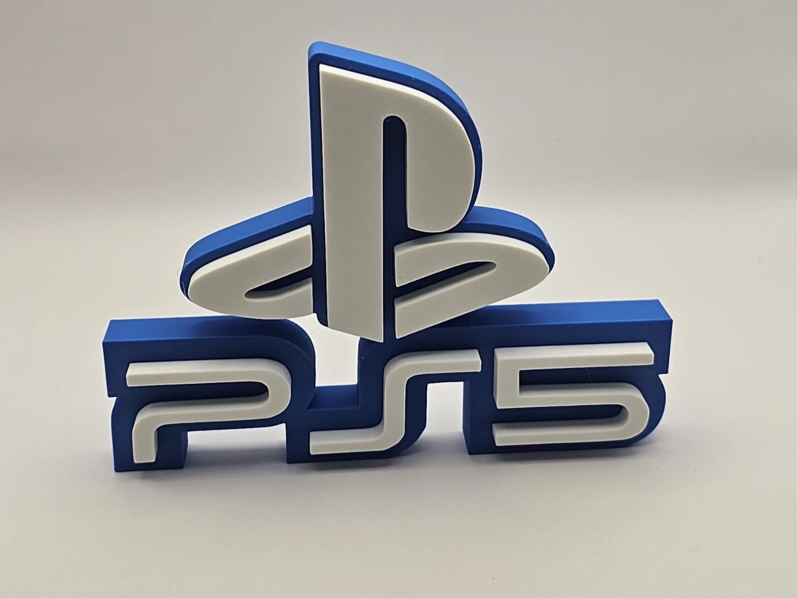 3D Printed PlayStation 5 PS5 Logo Sign Display Fan Art Video Game