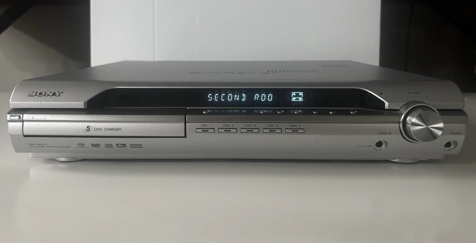 Sony DAV-DX375 5 Disc DVD Home Theater Receiver HDMI Tested Working