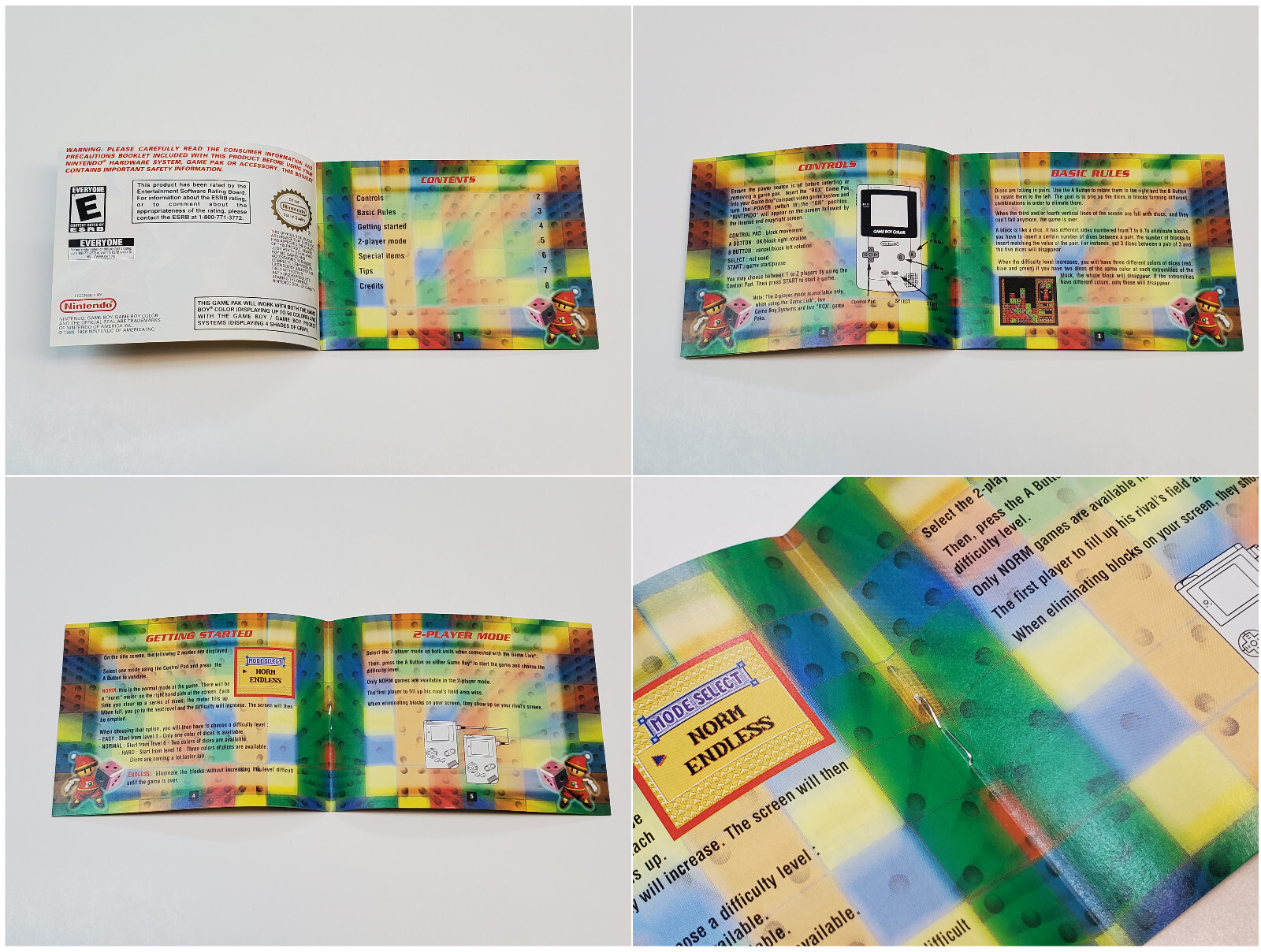 Rox Authentic Nintendo Game Boy Color Box & Manual *
