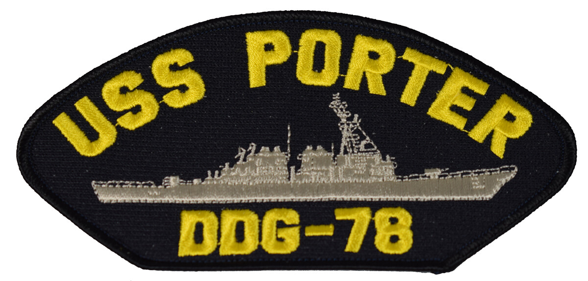 USS PORTER DDG-78 SHIP PATCH - GREAT COLOR - Veteran Owned Business