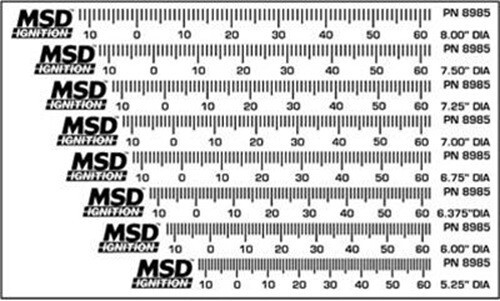 MSD IGNITION TIMING TAPE 6.75 " DIAMETER FOR BALANCER