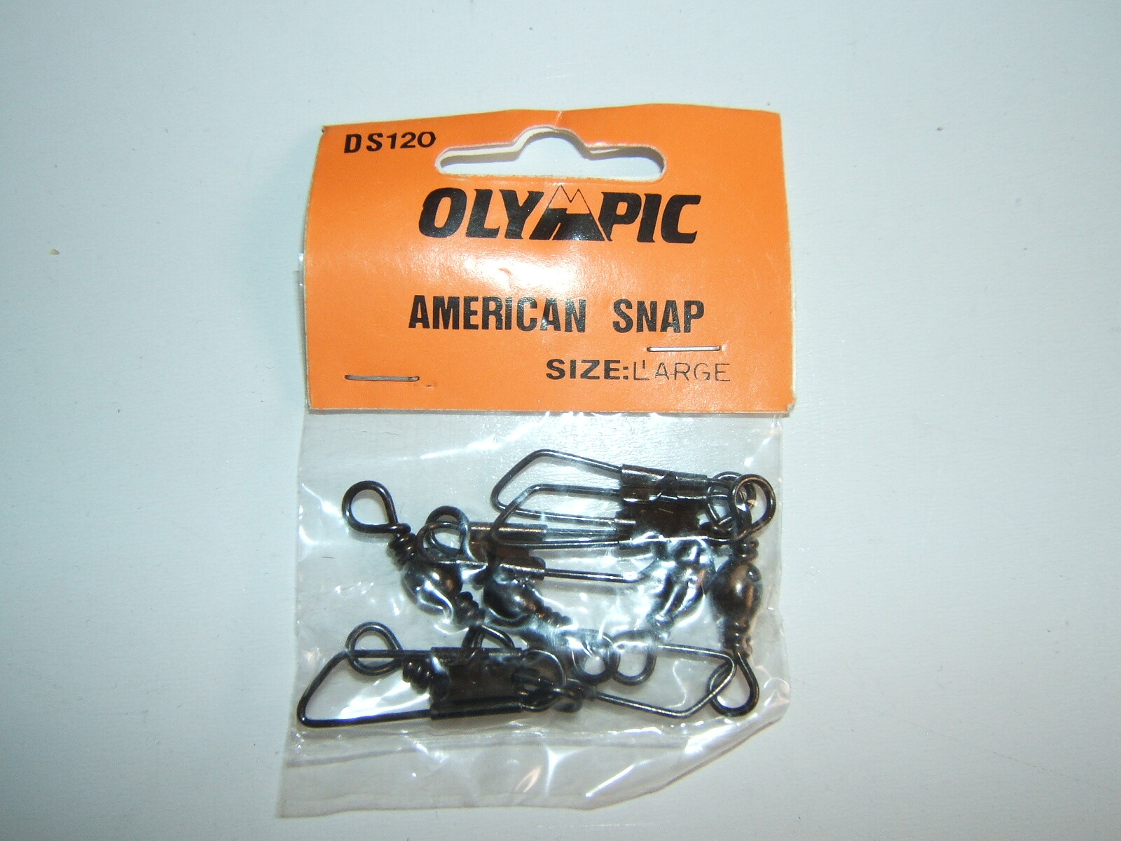 5 AMERICAN SNAP FISHING SPINNING FAST SWAP SWIVELS OLYMPIC LARGE 1/0 BLACK DS120