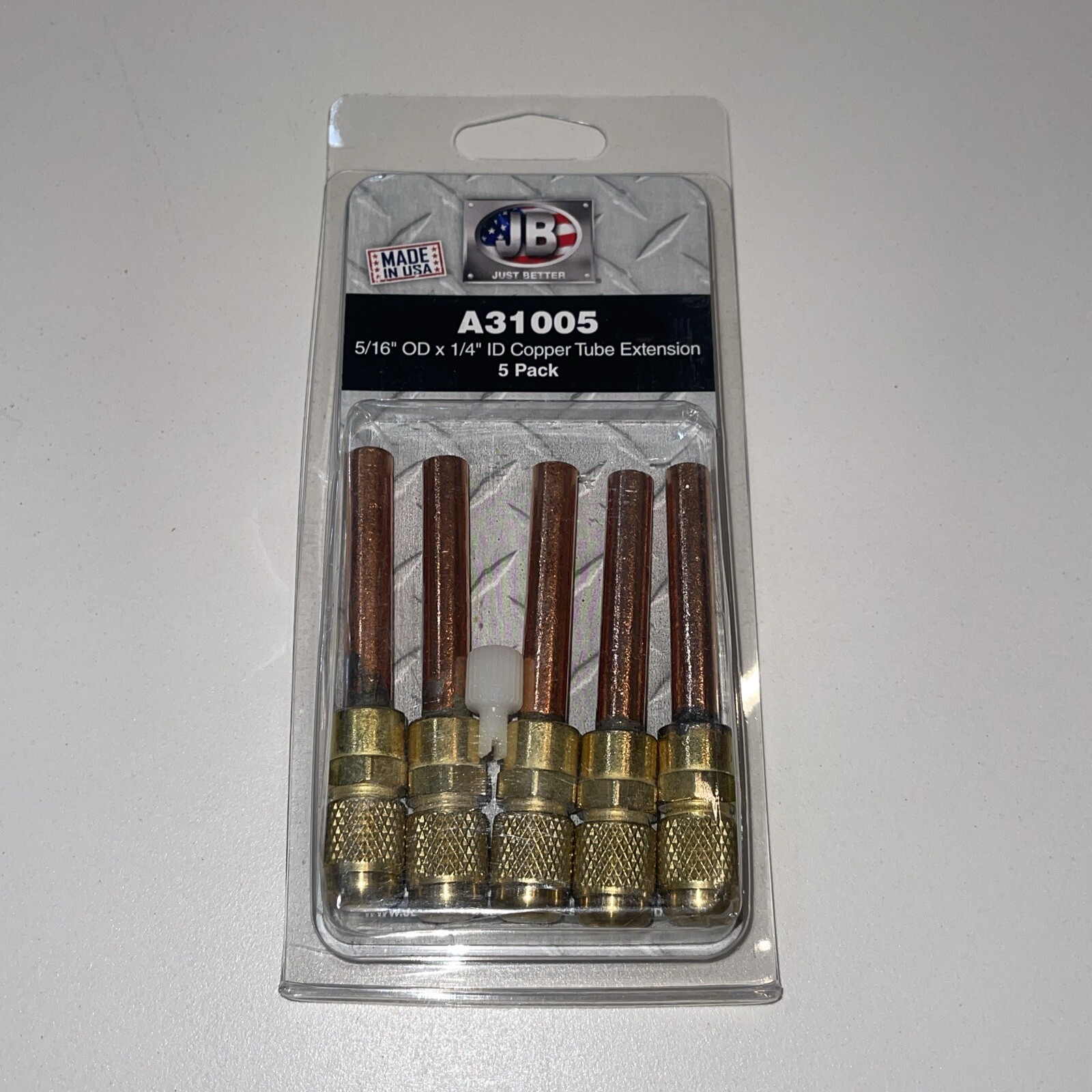 JB A31005 5/16” OD X 1/4” ID Copper Tube Access Valve Extension Tube 5 Pack