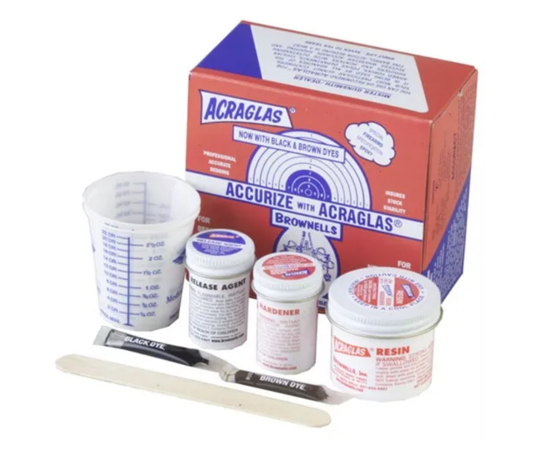 Brownell's Acraglas Bedding to Strengthen the Wood to Improve Shooting Accuracy