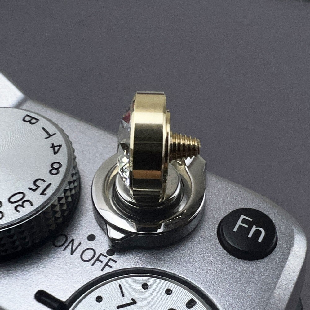 Threaded Shutter Button Rock Crystal Diamond Suitable for Fujifilm, Leica, Nikon