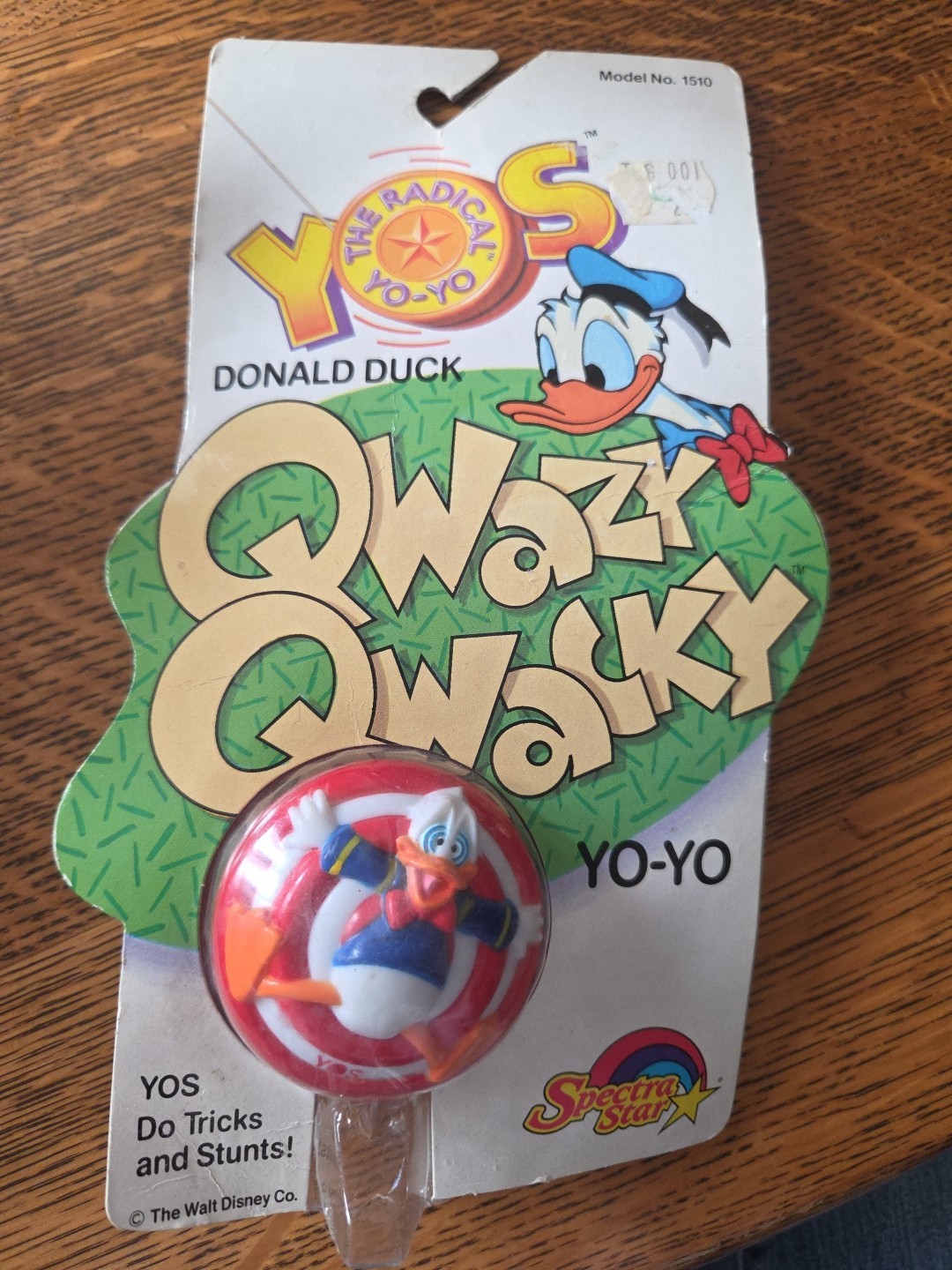 Yo-Yo YOS The Radical Spectra Star Donald Duck Qwazy Qwacky DISNEY 1988 NOS 1510