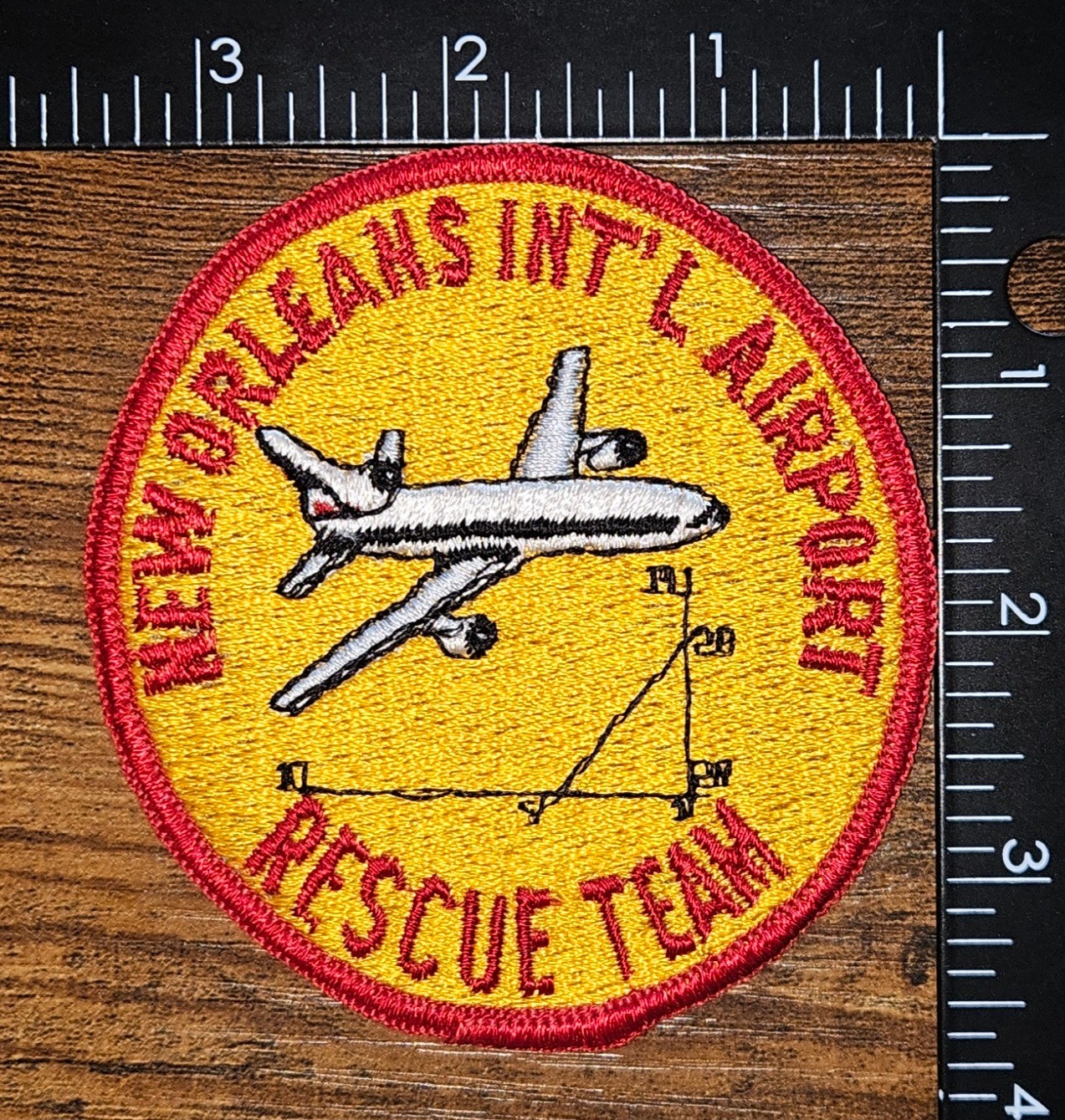 New Orleans International Airport Rescue Team Vintage Original Patch