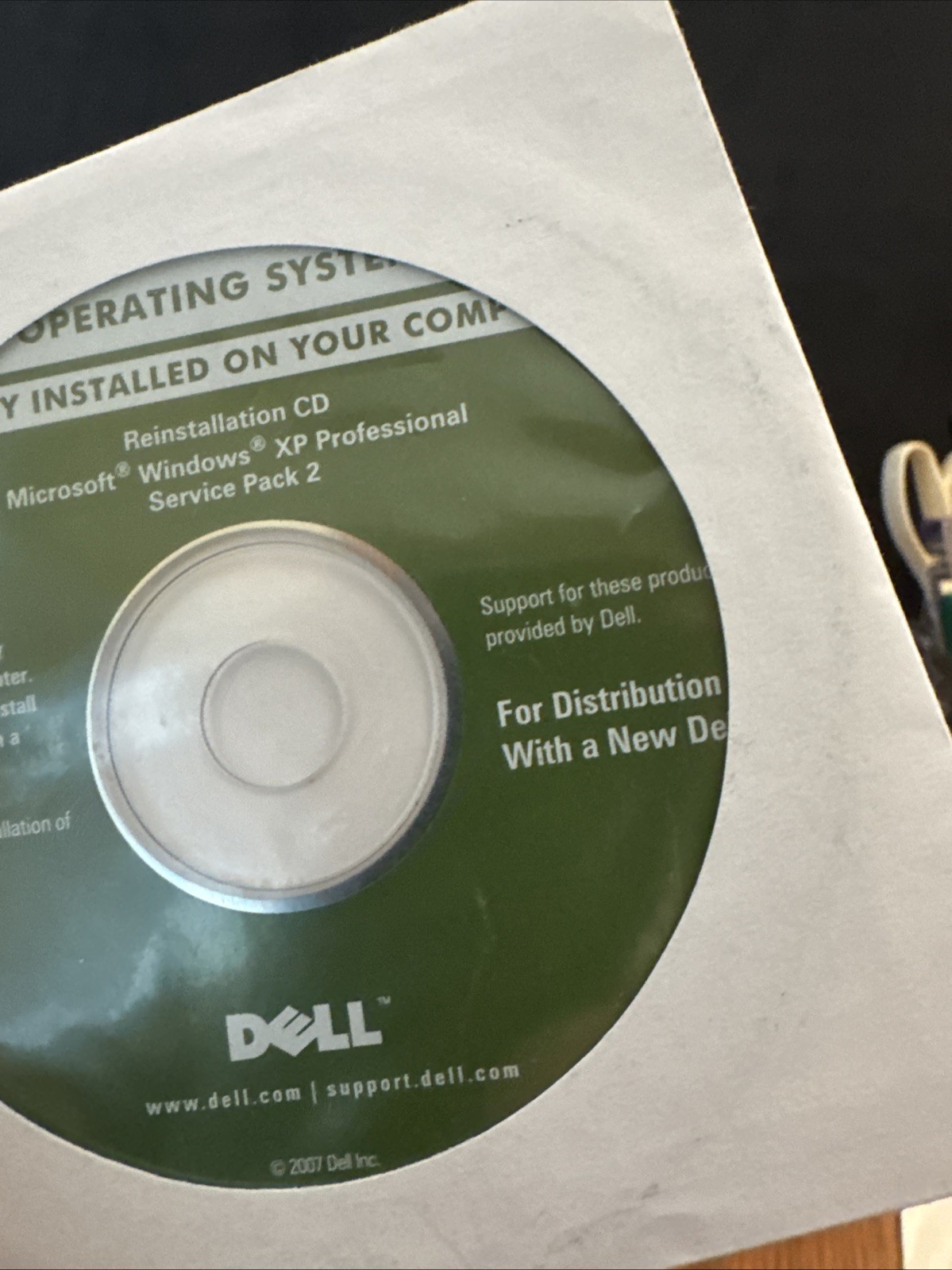 Dell Windows XP Professional With Service Pack 2 Reinstallation CD SP2