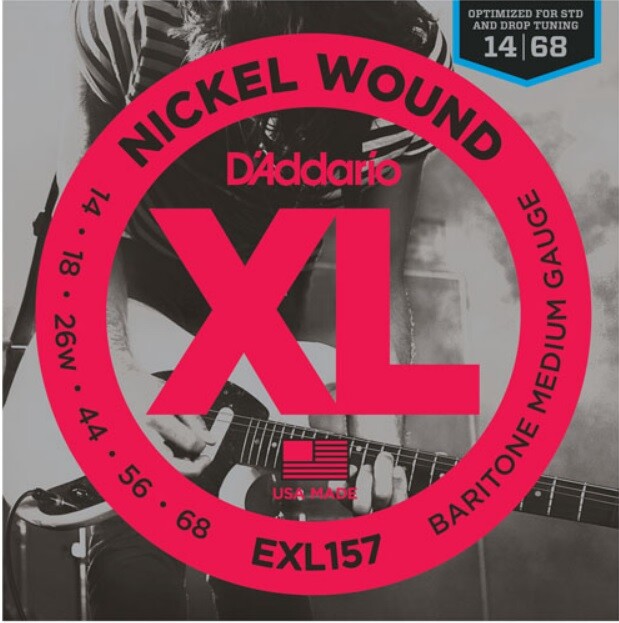 D'Addario EXL157 Baritone 14-68 Electric Guitar Strings