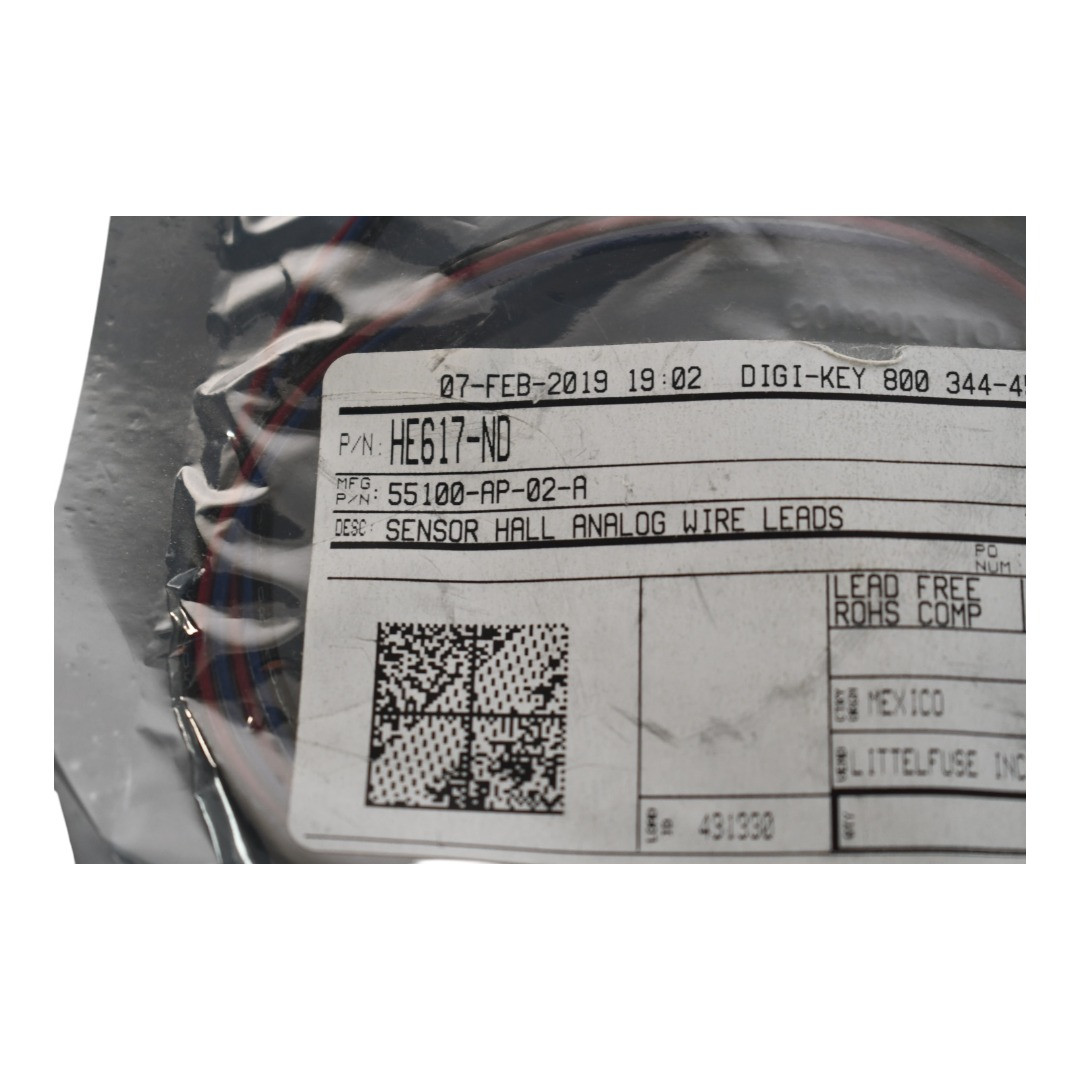 NEW Littelfuse 55100-AP-02-A SENSOR HALL ANALOG WIRE LEADS