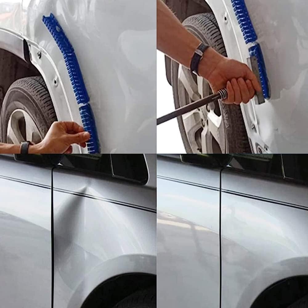 6-Piece Nylon Paintless Glue Puller Tabs for Quick Dent Repair - Auto Tool Kit