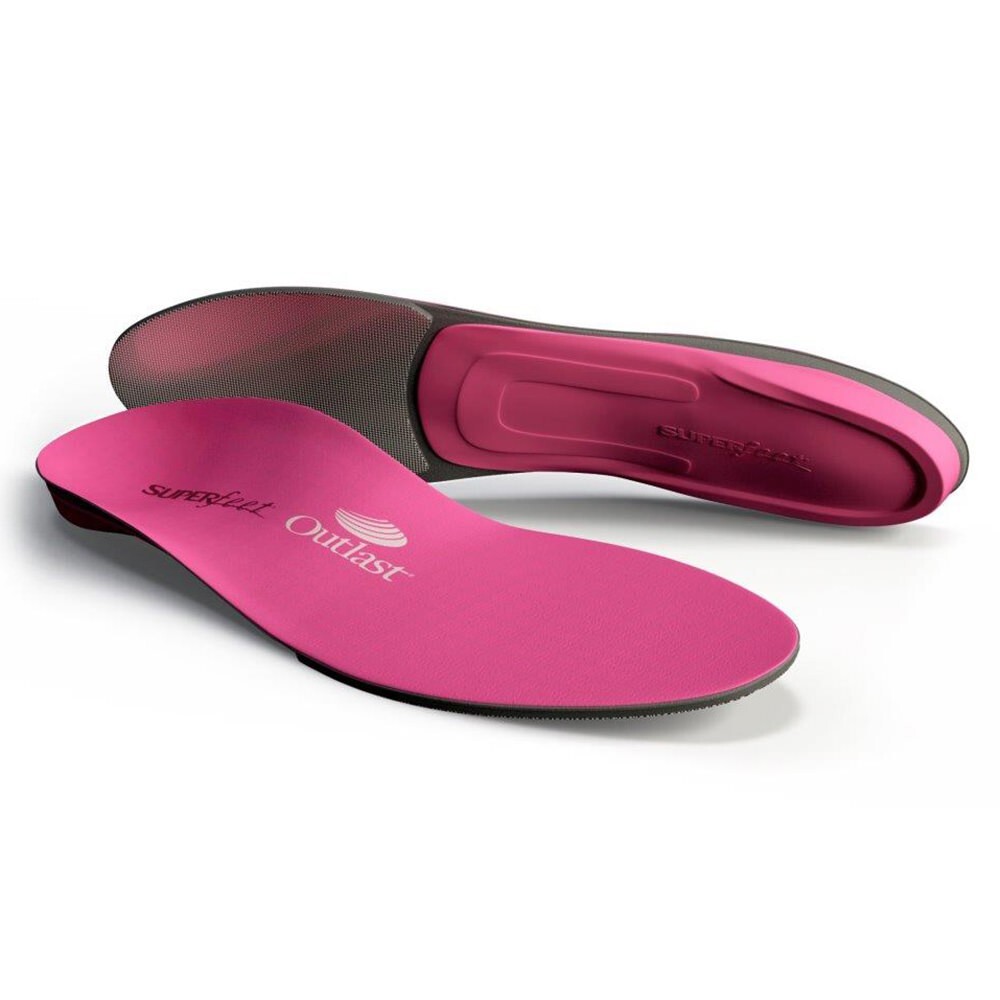 SUPERFEET Women's Thermal Insoles Hot Pink for Ski and Snow Size E Women 10.5-12