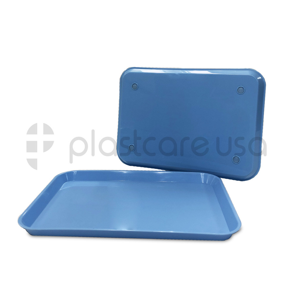 20 Blue Dental Autoclave Plastic Instrument Set Up Trays, For Nail Tattoo