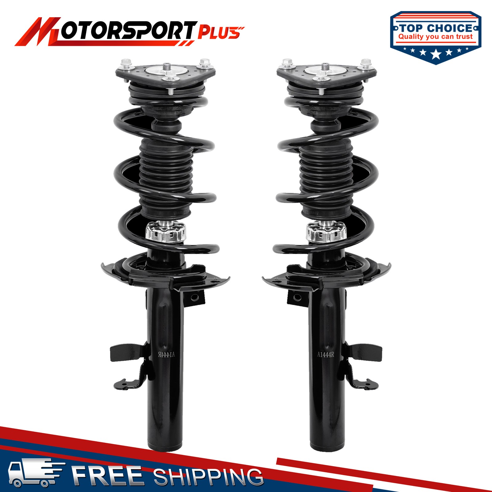 2PCS Front Complete Shocks Struts w/ Coil Springs For 2013-2018 Ford Focus