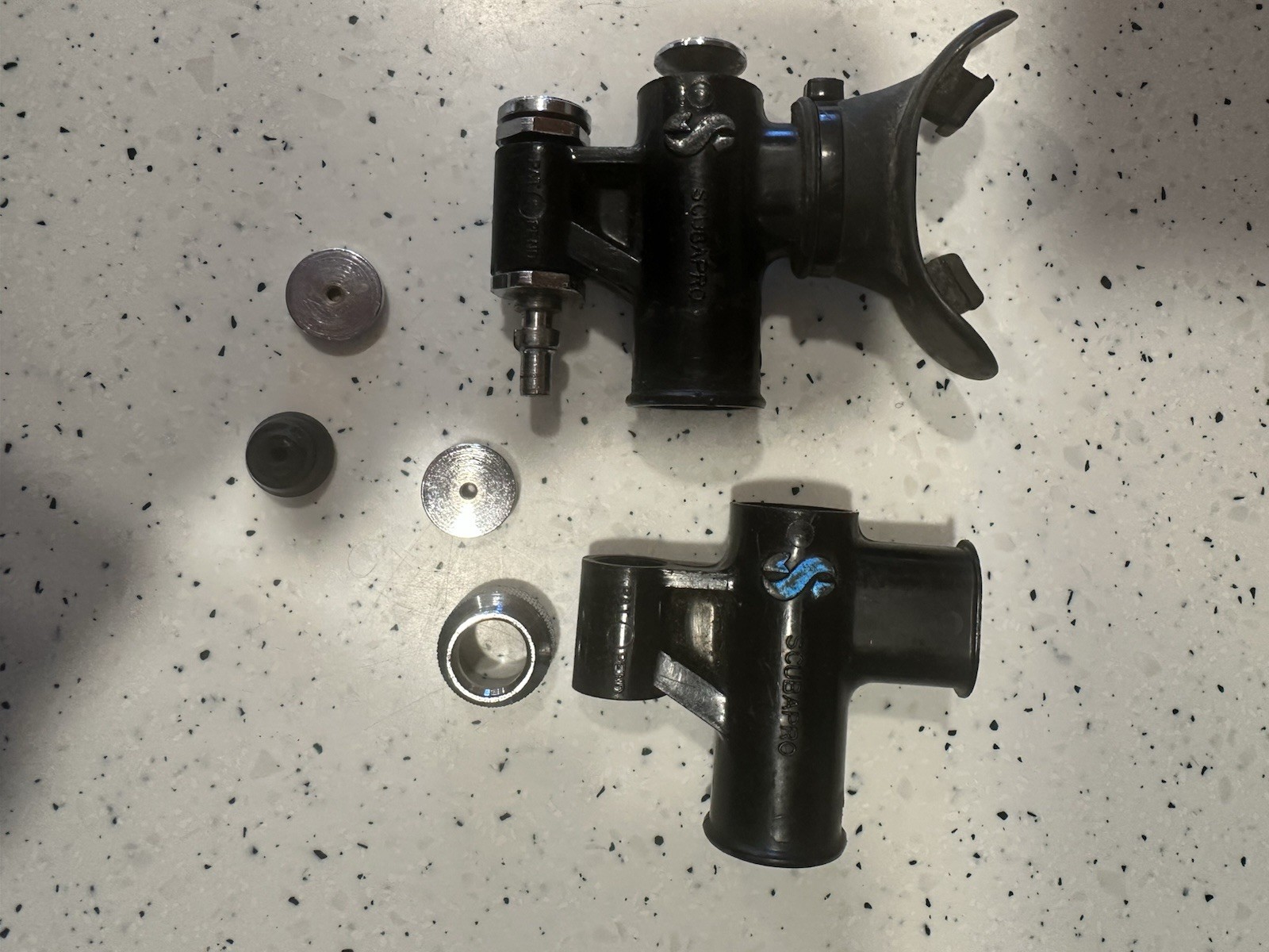 Vintage Scubapro #562 Low Pressure Power Inflator Parts Lot Used As Pictured