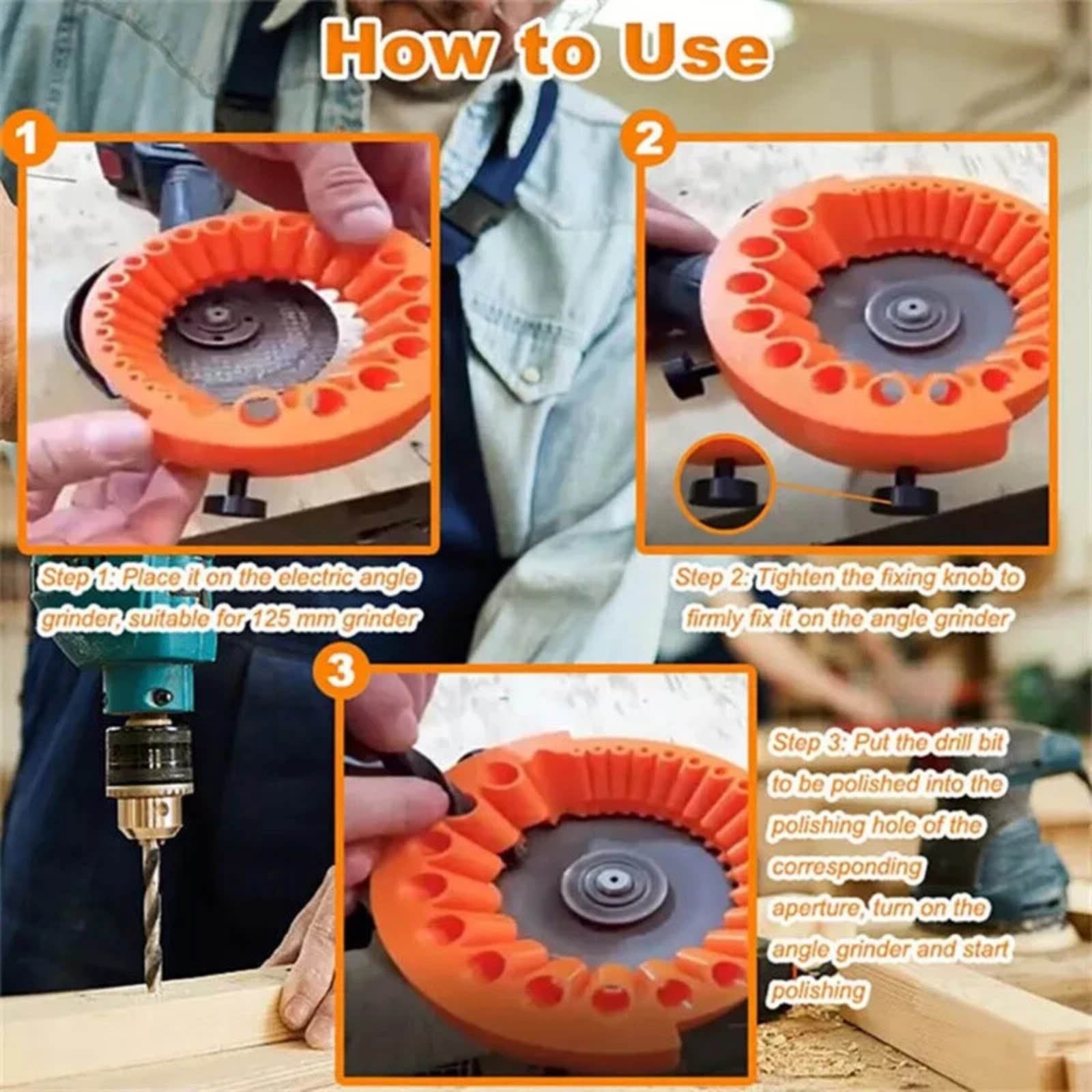 Drill Bit Sharpener Grinding Attachment for Power Drill, Old Bit Sharpening Tool