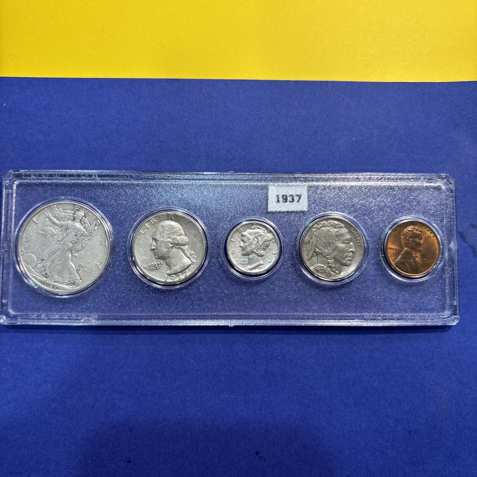 1937 US Silver Coin Set Great Gift - Unique Present, Nice Investment Good Price