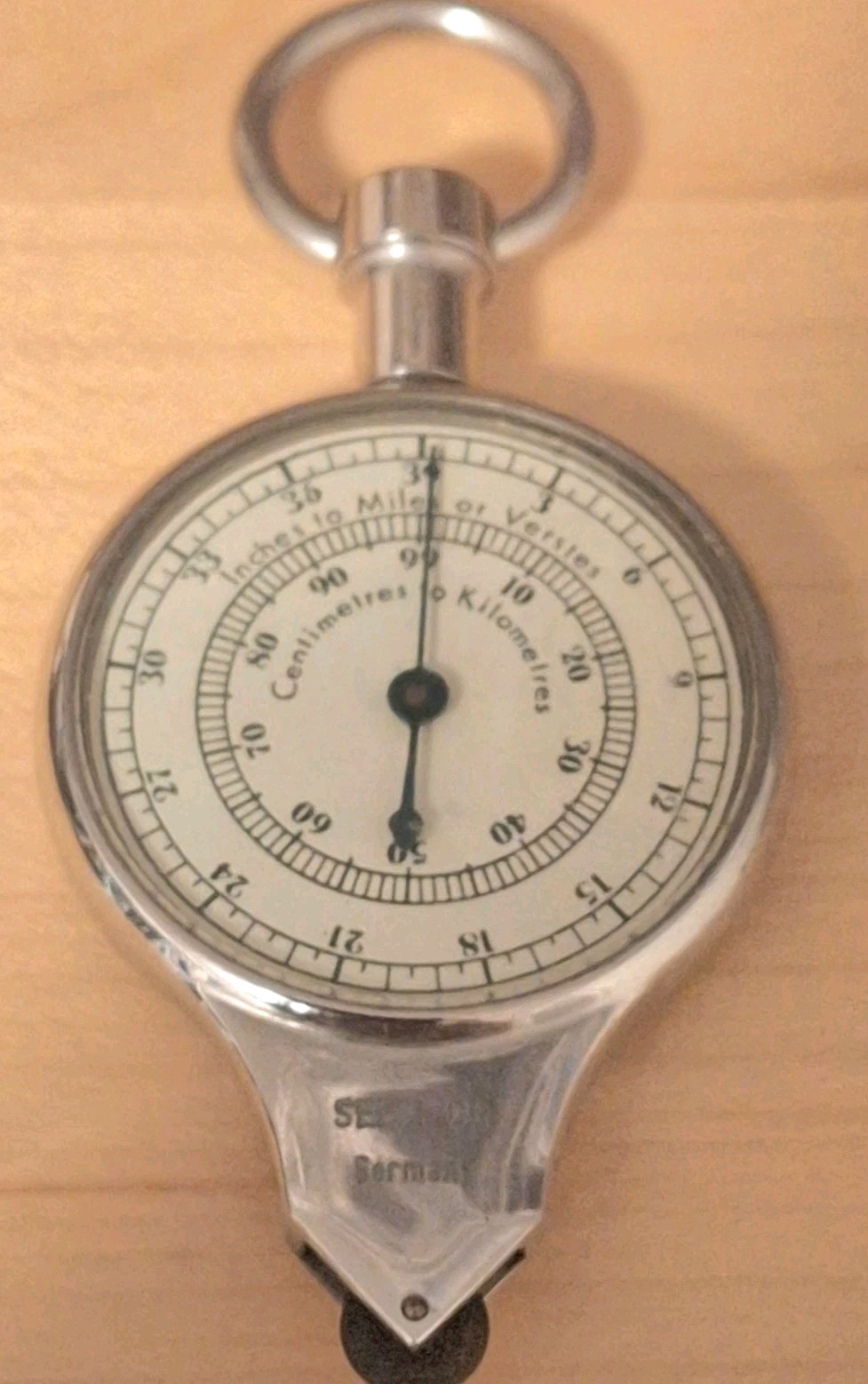 Vintage 2- in- 1 German Map Measure Navigation Tool Mid Century 1960
